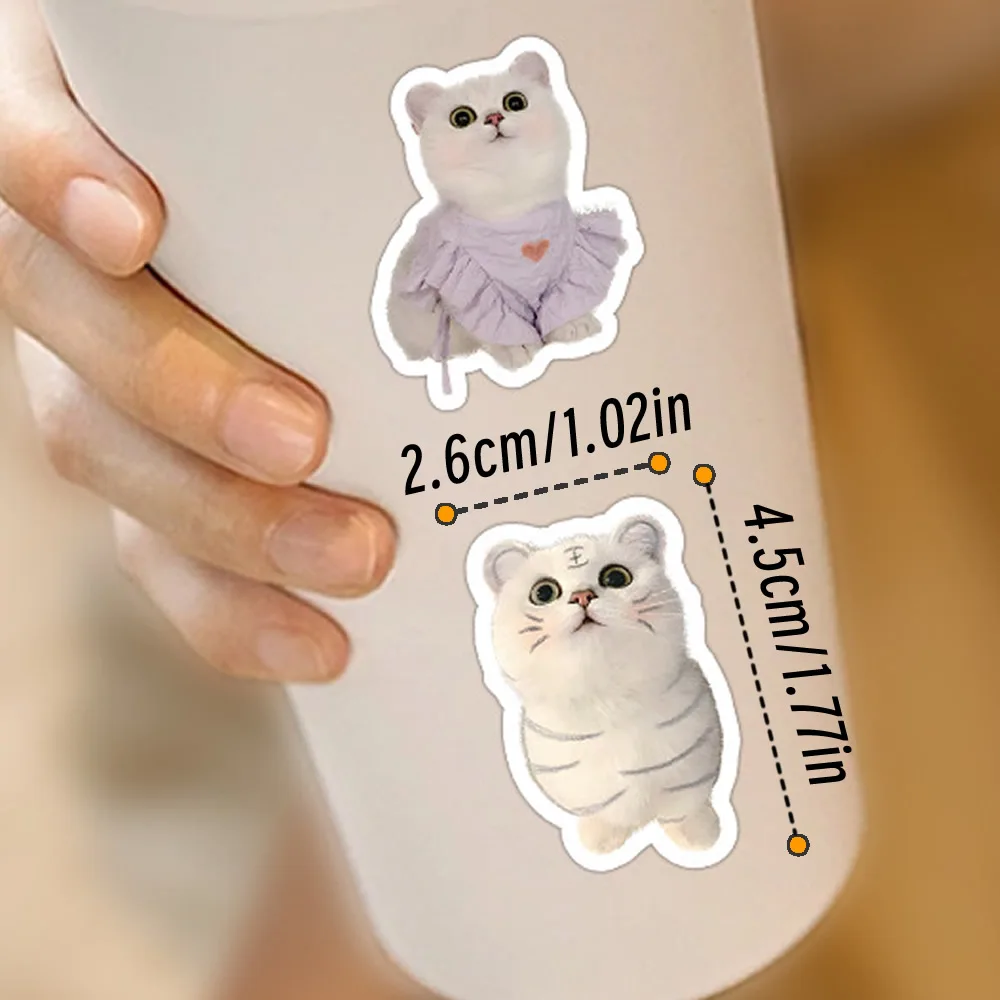 10/500/1000pcs Funny Cute Cat MEME Animals Stickers Kawaii Decals Scrapbooking Notebook Luggage Laptop Skateboard Sticker Toy