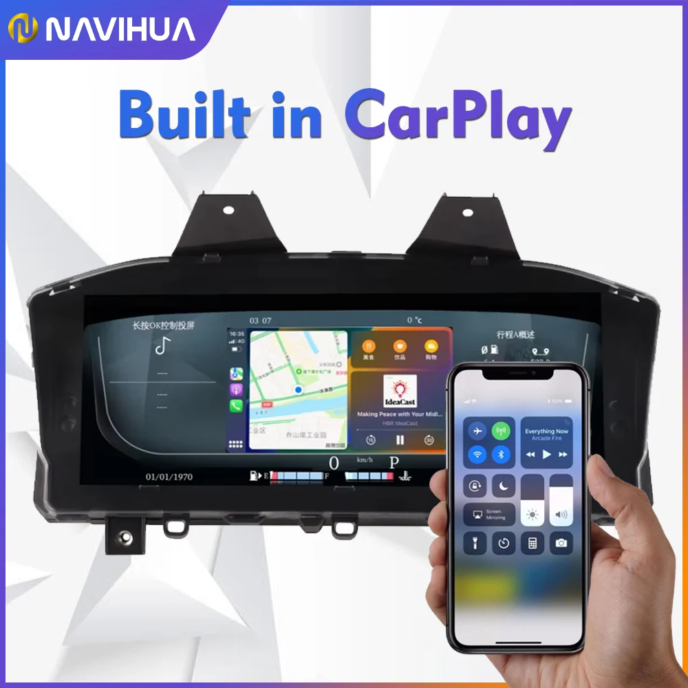 New Car Virtual Cockpit Speedometer Linux System Digital Cluster Instrument Car LCD Dashboard Carplay for Land Rover Discovery 5