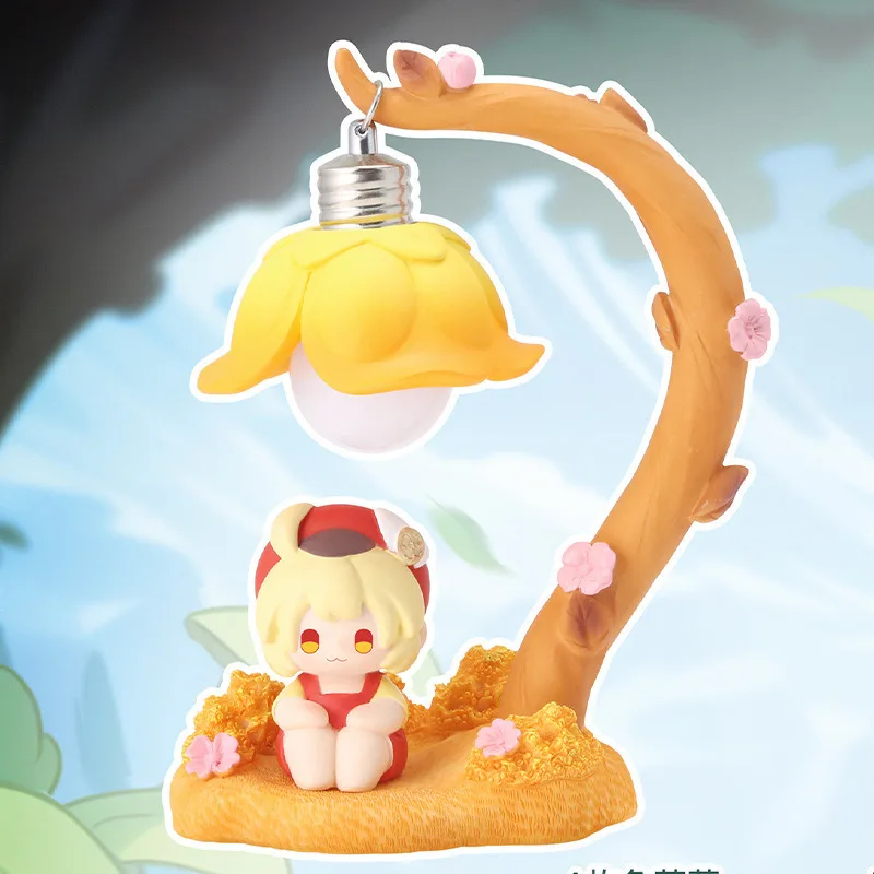

Glowing Soft Light Bell Ornament Cute Journey Girl Decorative Figure Small Night Light for Bedroom Home Office Desk Use