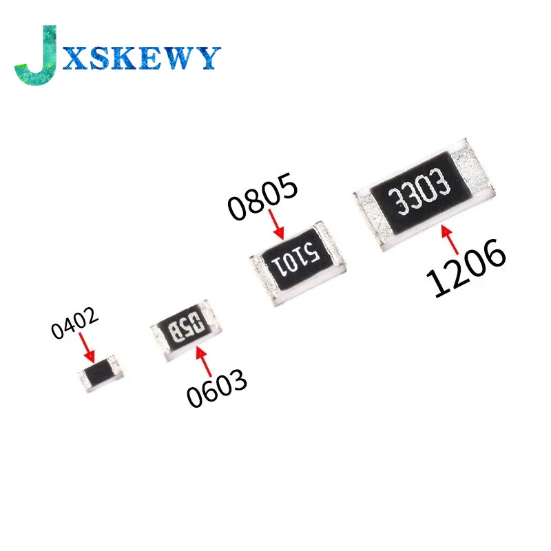 100Pcs 0402 5% SMD resistor 0R ~ 10M 1/16W 0 1 10 100 150 220 330 ohm 1K 2.2K 10K 100K 0R 1R 10R 100R 150R 220R 330R 1M 4.7K