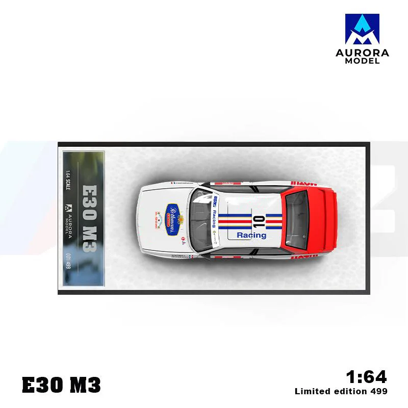 Aurora Model AM 1:64 E30 Rothmans Ordinary/Luxury with figure Limited499 Alloy Vehicle Collectible Car Model