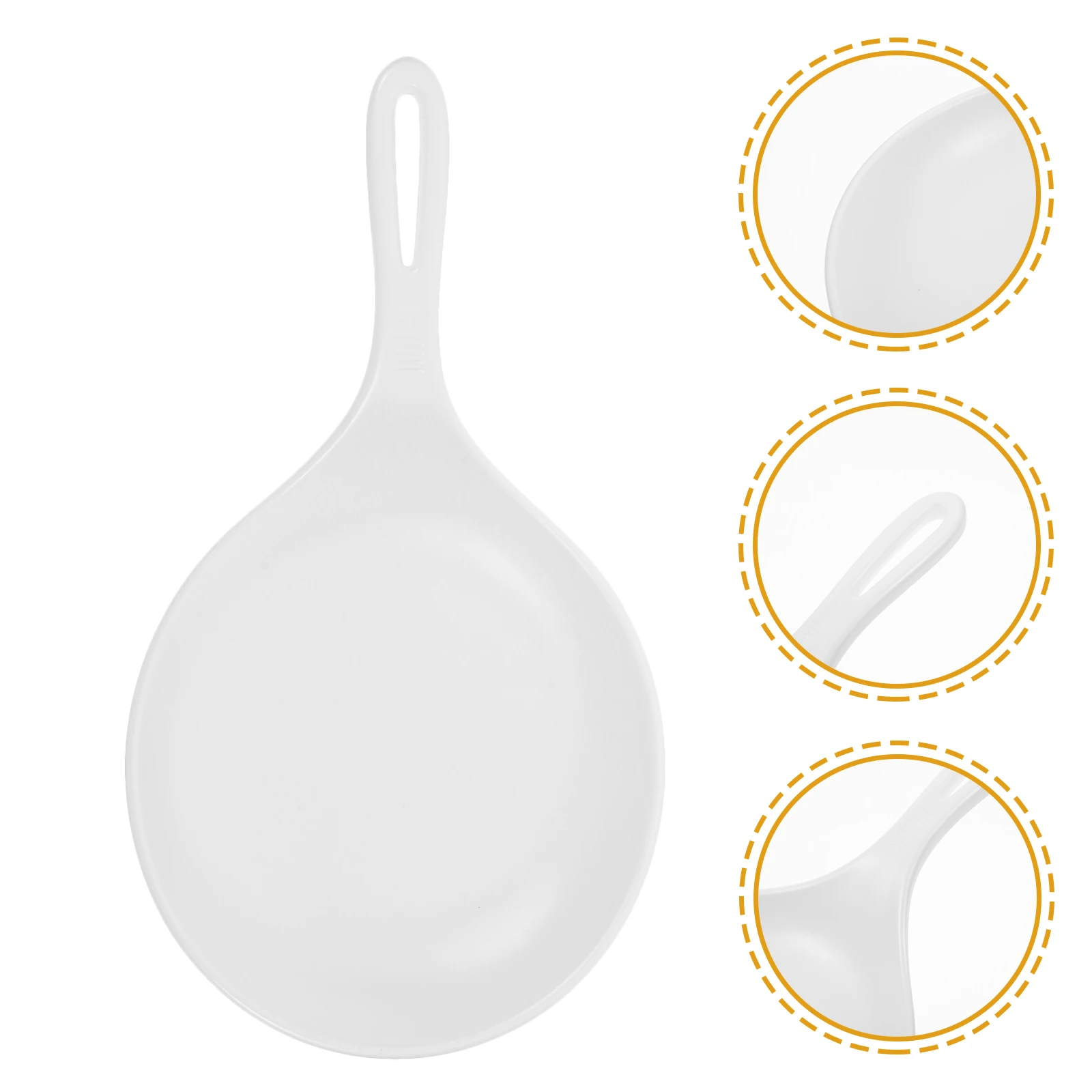 

2pcs Serving Plates Dessert Plate Appetizer Handle Plates Large Food Dish Portable Dishes Snack Salad Plate Steak Pasta Handle