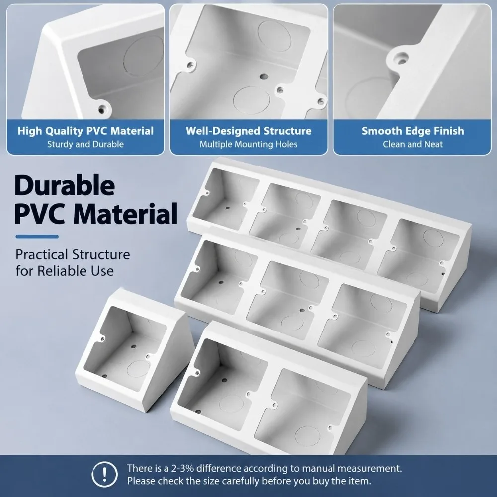 Rustproof Socket Bottom Box 86 Type Stainless Steel Laboratory Socket Box Waterproof Angle Triangle Design
