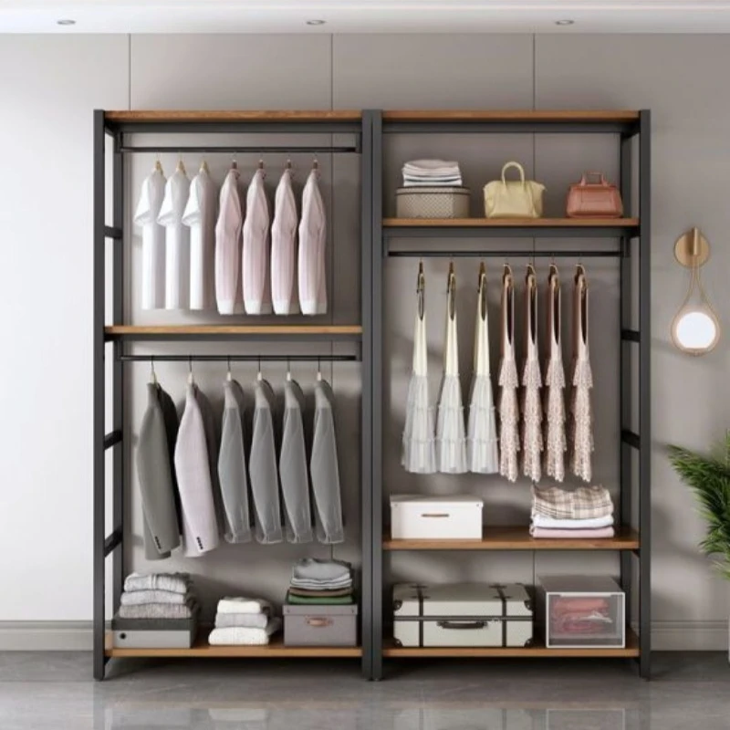 

bedroom floor-to-ceiling hanger, combined coat rack, household drawer, open cloakroom, cross-border collection
