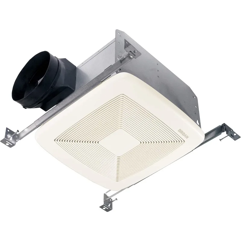 Broan-NuTone QTXE110 Ventilation Fan with Hanger Bars & 6-Inch Round Duct Connector, ENERGY STAR Certified, 110 CFM, 0.7 Sones