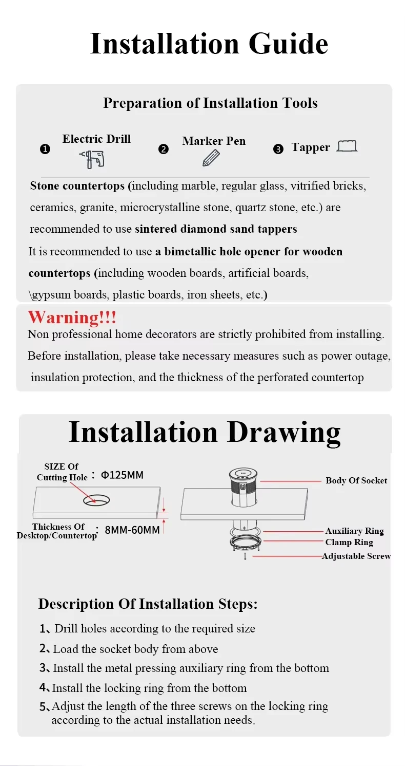 팝 전동 리프팅 소켓 숨겨진 테이블탑 모터라이즈드 업 리트랙터블 아울렛 USB 무선 충전 기능 포함 IS/EU/US/BR 표준
