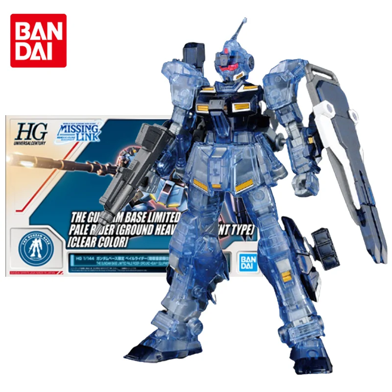 

Набор оригинальных моделей Bandai Gundam, фигурка из аниме «бледный гонщик», тяжелая Экипировка, прозрачная фигурка из аниме «Gundam», игрушки для детей