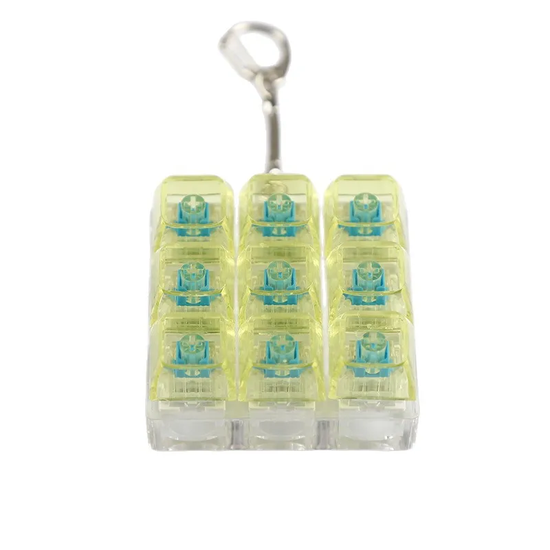 

9-клавишный брелок с колпачком, игрушка, кнопка на палец, игрушка-непоседа, механическая клавиатура, брелок с кнопкой, игрушка для снятия стресса для офисных работников