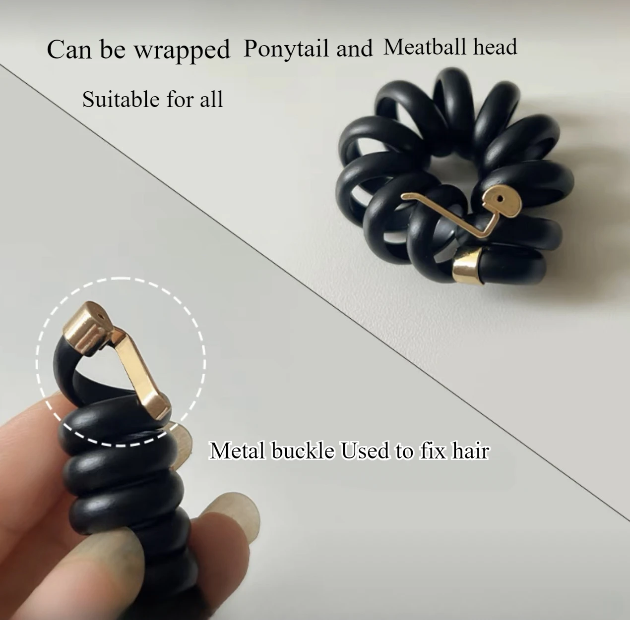 Minimalist Temperament Phone Line Hair Ring Women Durable High Elasticity Rubber Band No Damage To Hair Tie Ponytail Hair Rope