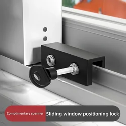 Child Security Window Lock com posicionamento Buckle, vidro deslizante, barras de segurança para maior proteção e segurança, 2pcs