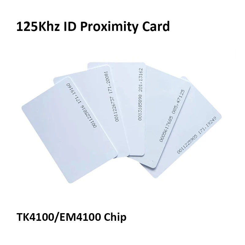 10pcs Access Control Card RFID Card 125KHz EM4100 TK4100 Smart Proximity Card RFID Tag Key for Access control Key Free Shipping