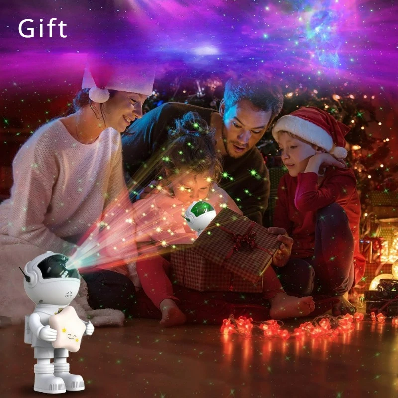 New Astronaut Starry Sky Projection Light LED Full Sky Star Atmosphere Night Light Decoration Bedroom Party Children's Gift