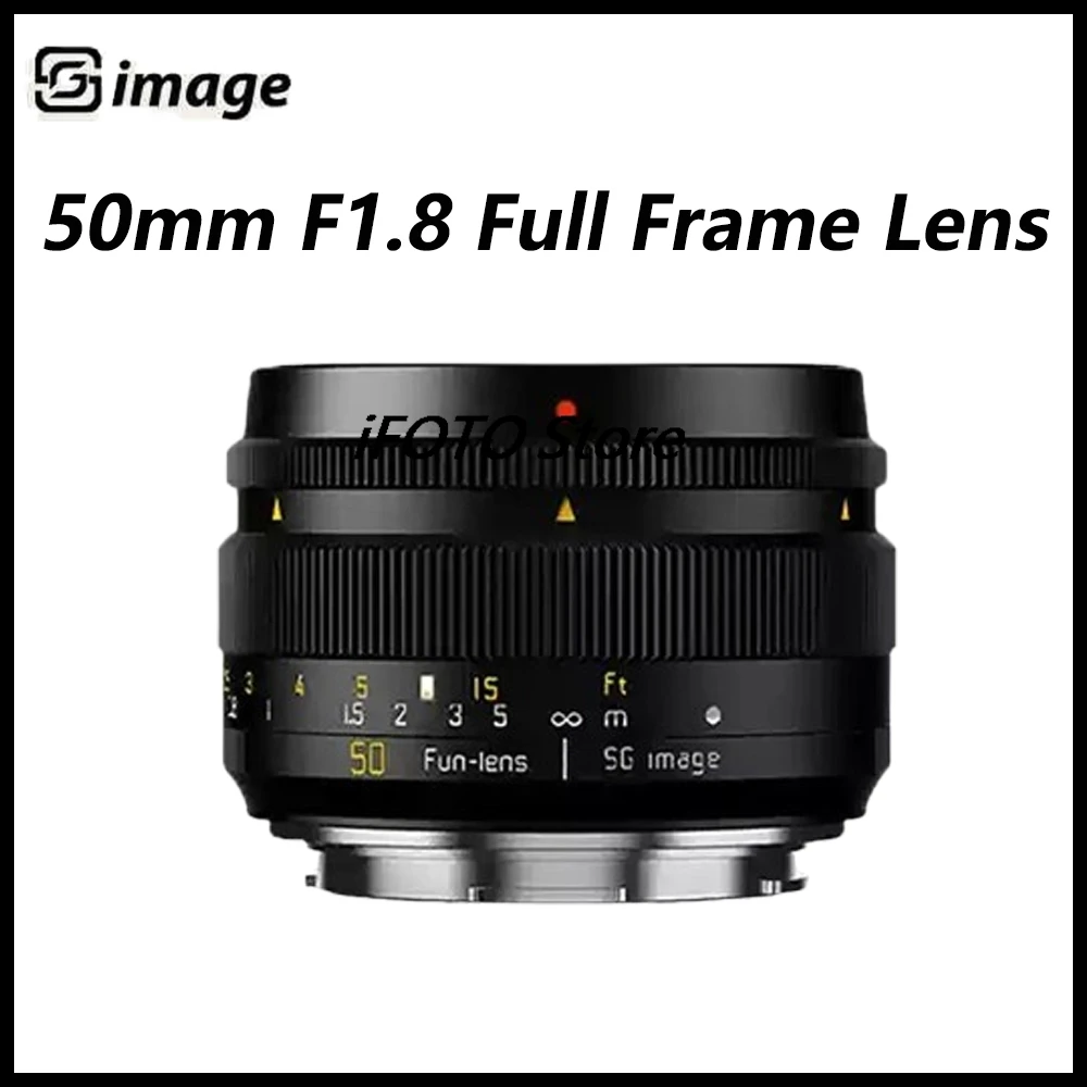 

SGimage 50mm F1.8 Camera Lens Full Frame Manual Focus Lens For Sony E Nikon Z Fuji XF Canon EF-M/RF M4/3 L Mount Cameras