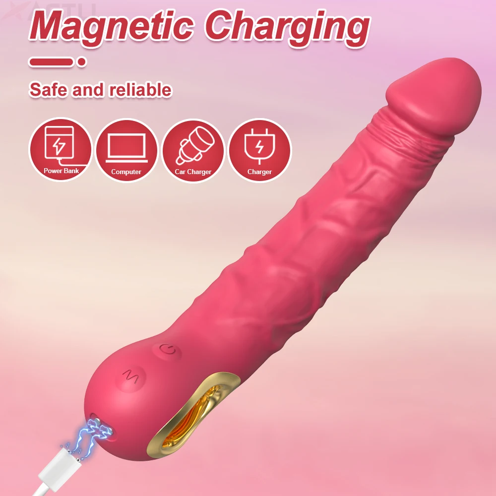 Powerful Dildo Vibrator for Women Clitoris Stimulator Massager Female G Spot Vibrating Big Dick Masturbation Adult Sex Toys