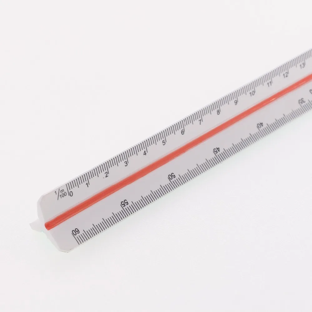 30cm Triangular Architect Scale Ruler Large Scales Three-sided Ruler Used by Architects Technical Drawing Supplies #3030