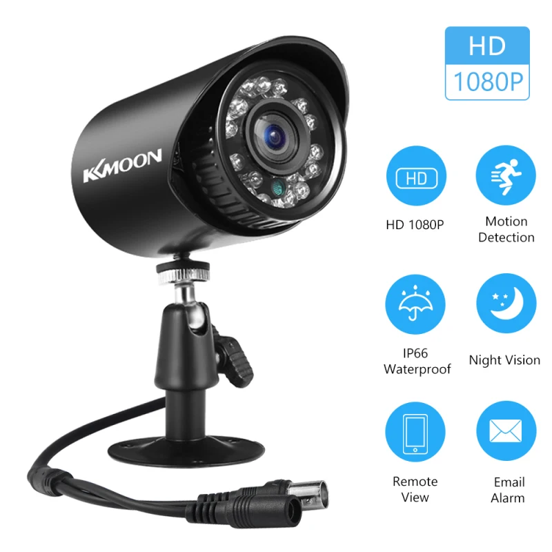 2MP Analog Security Camera Full High Definition 1080P TVI/AHD/CVI/CVBS Surveillance Camera Outdoor Weatherproof NTSC System