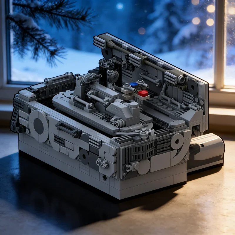 

507pcs MOC Motorized Micro Trench Run X Wing TIE Star Battle Model Building Toys Blocks Construction Festival Gift Brick