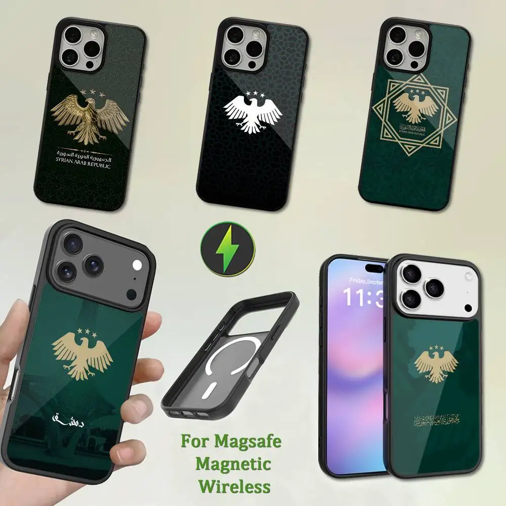 

FREE Art S-SYRIA Flay Phone Case For iPhone 13,12,11,16,15,17,14,Pro,Max,Plus,Mini,Magsafe,Magnetic Wireless Charging