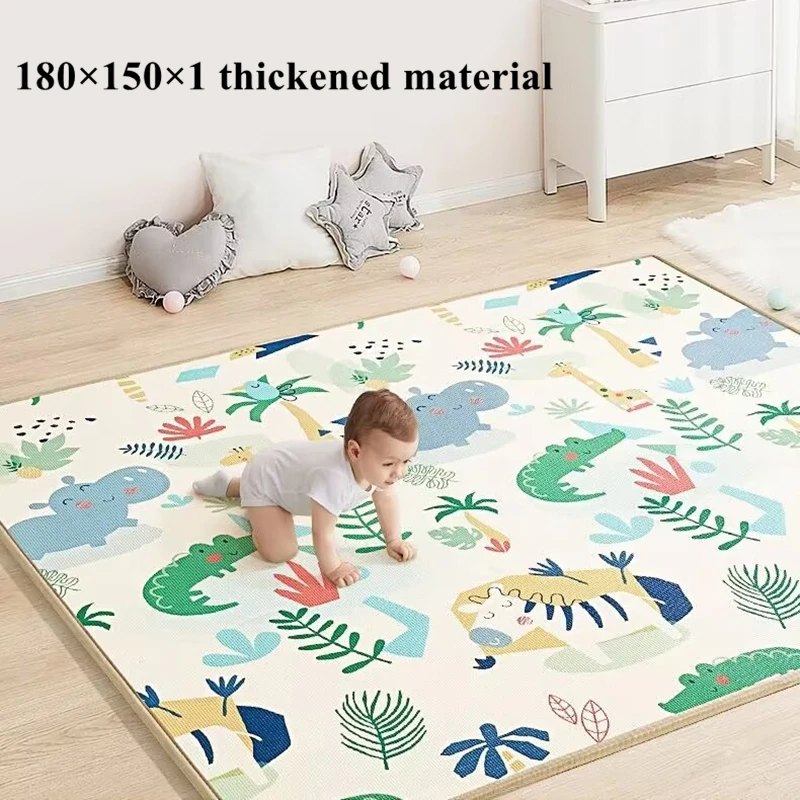 2024 New Large Size Thicken Baby Crawling Play Mats Folding Mat Carpet Play Mat for Children\'s Safety Rug Toys Gift Have Creases