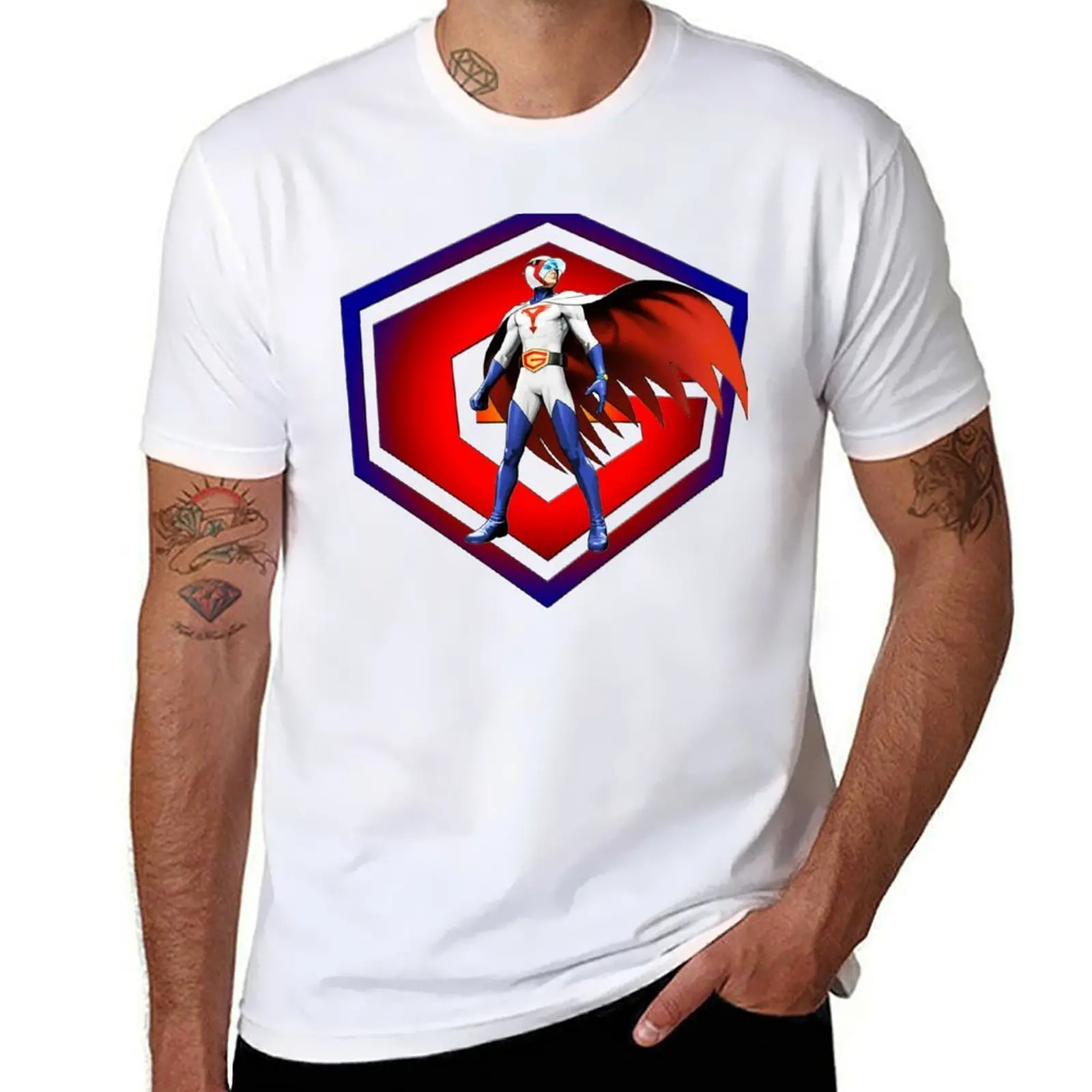 Battle Of The Planets Gatchaman Mark T-Shirt printed t shirts for man man t shirt cotton T-Shirt