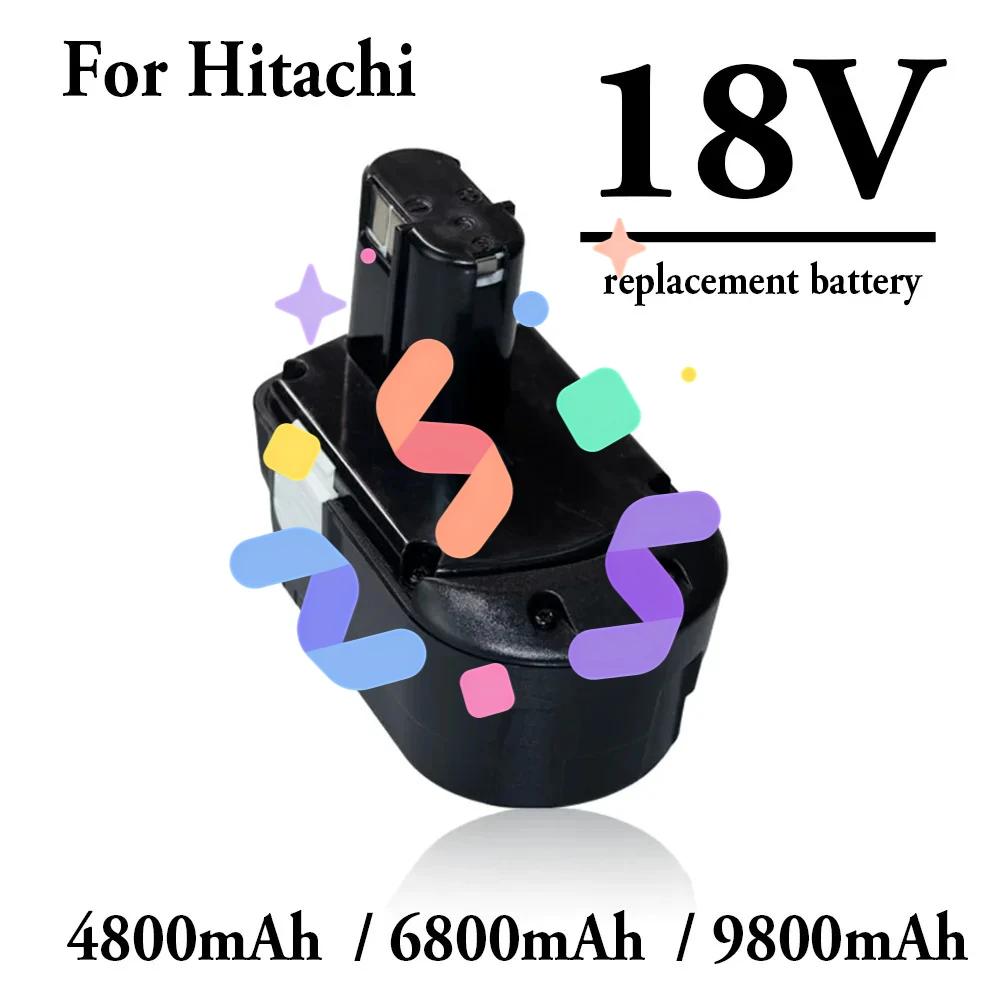 

18V 4800mAh/6800mAH/9800mAH battery exchange For Hitachi EB1812S EB1814SL EB1820 EB1826HL EB1830 DS18DL accumulator