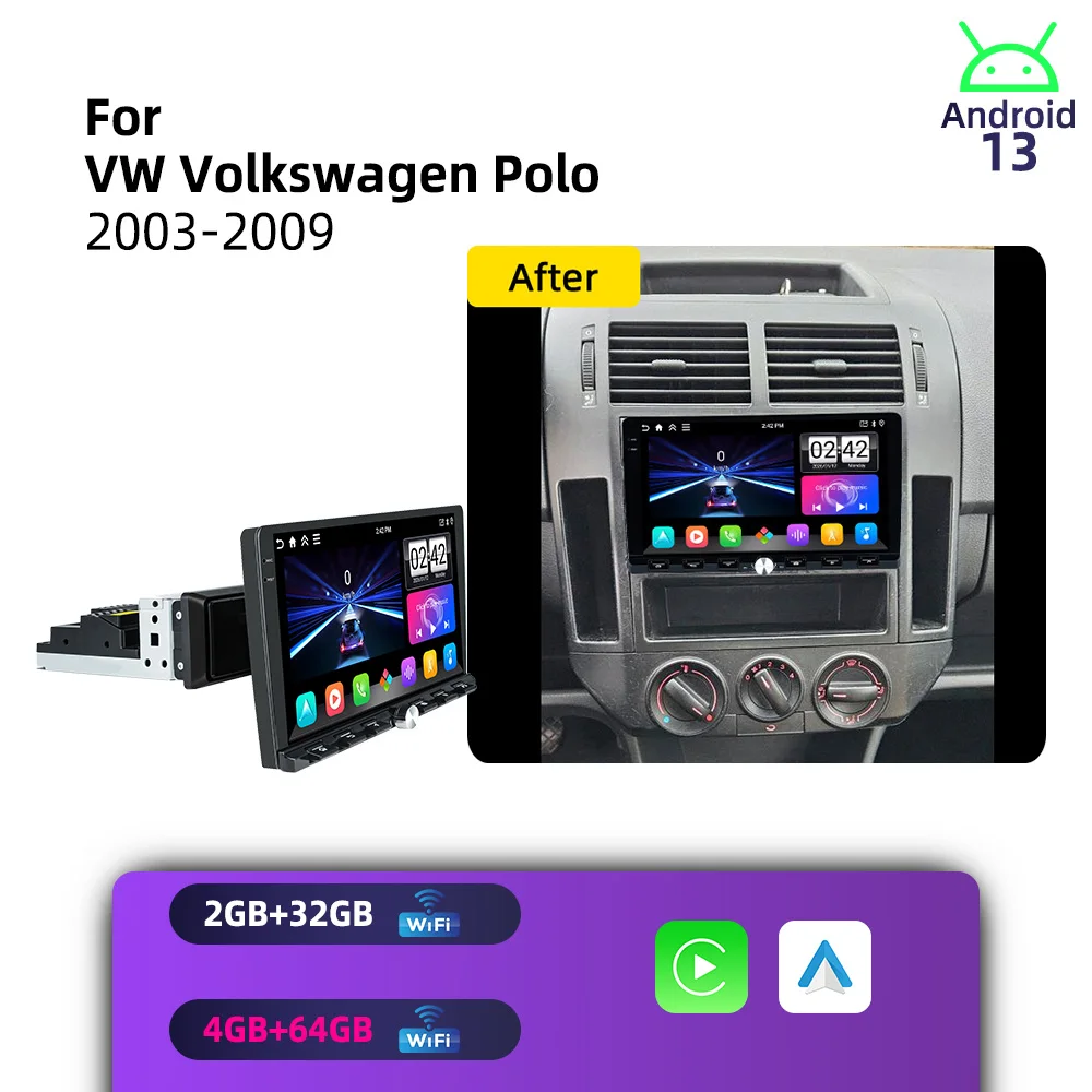 For VW Volkswagen Polo 2003-2009 9