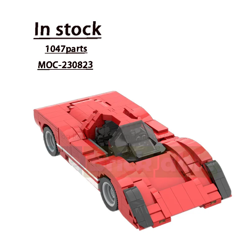 

MOC-230823 Red Iconic Sports Car Racing Blocks Model 1047 PartsMOC Creative Boys Kids Birthday Building Blocks Toy Gift