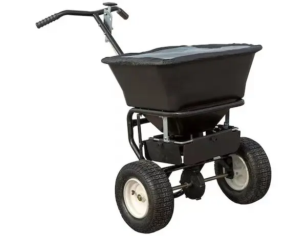 

3-in-1 Push Lawn Spreader Cart with Adjustable Spreading Width for Fertilizer, Seeds, Ice Melt & Garden Yard Maintenance