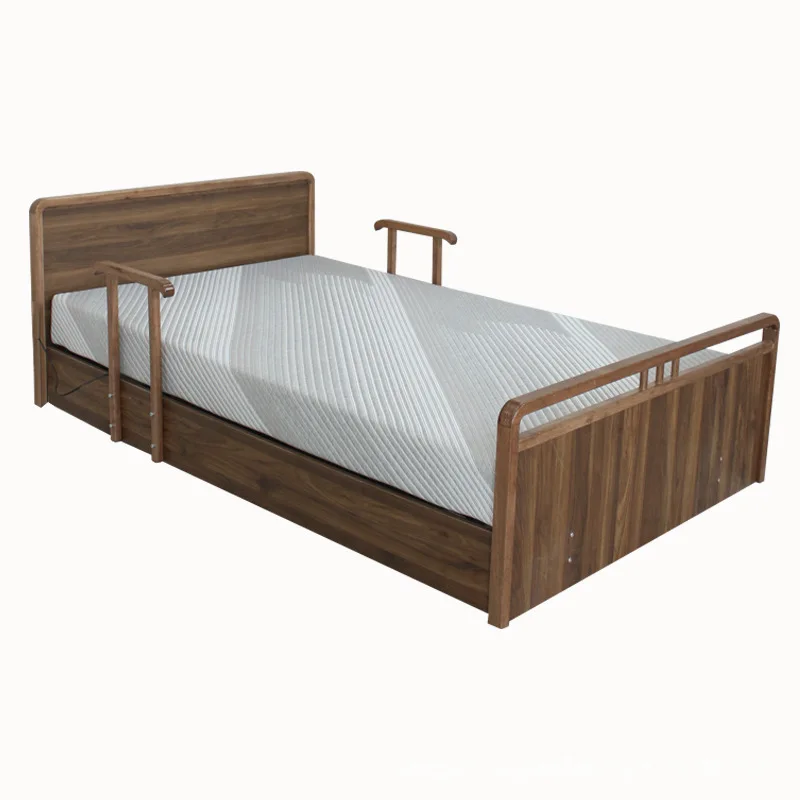 

Elderly electric massage bed household solid wood auxiliary up and down legs