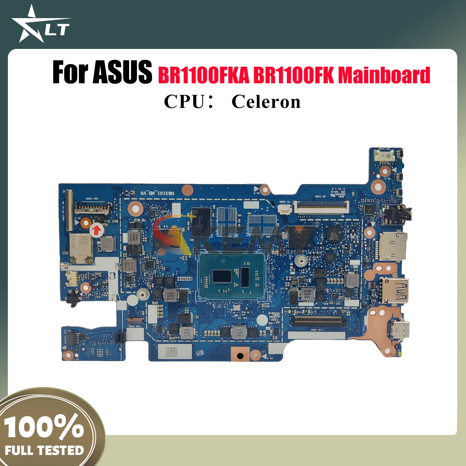 

Материнская плата для ноутбука BR1100FKA для ASUS ExpertBook BR1100F BR1100FKA, материнская плата для ноутбука с процессором Celeron, 100% тестирование, ОК, быстрая доставка