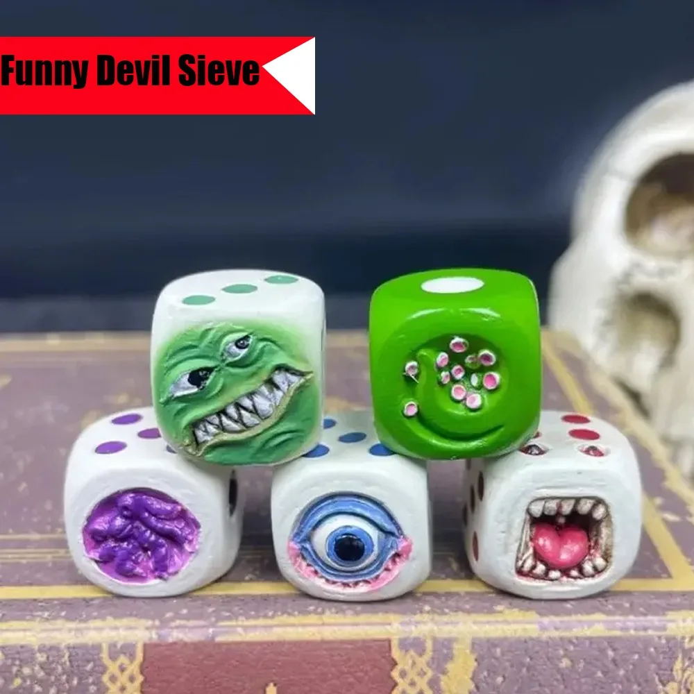 

Набор костей-монстров для настольных игр, Хэллоуин, семейное воссоединение, персонаж, забавные кости-монстры, креативная настольная игра для вечеринок, кости для демонов