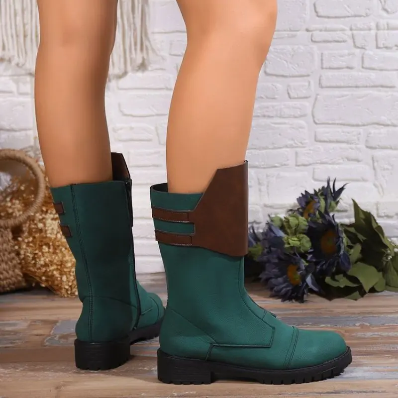 

Women Suede Leather Warm Snow Boots 2024 Winter New Causal Plush Fluffy Anti-cold Zipper Boots Plus Size 43 Women Platform Shoes