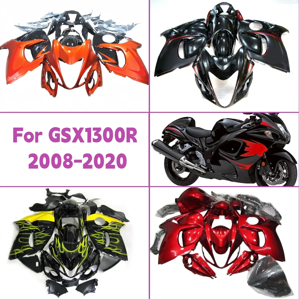 

Для Suzuki GSX 1300R 2008-2020 гг., обтекатели из АБС-пластика, индивидуальный стиль краски 08-20 GSX1300R, комплект обтекателей послепродажного обслуживания