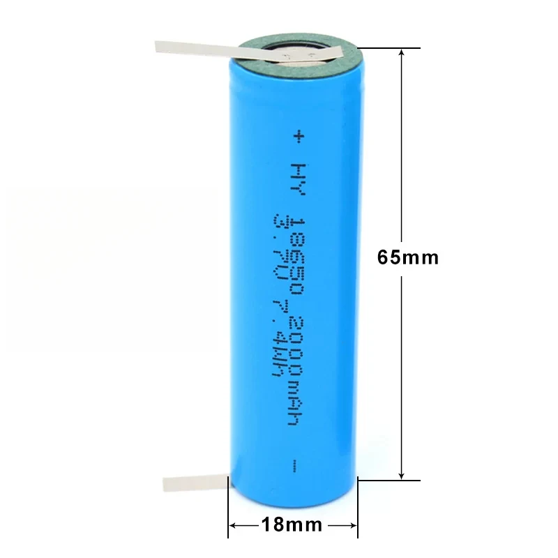 3.7V 18650 Rechargeable Li-ion Battery For Hair Clipper Lint Remover
