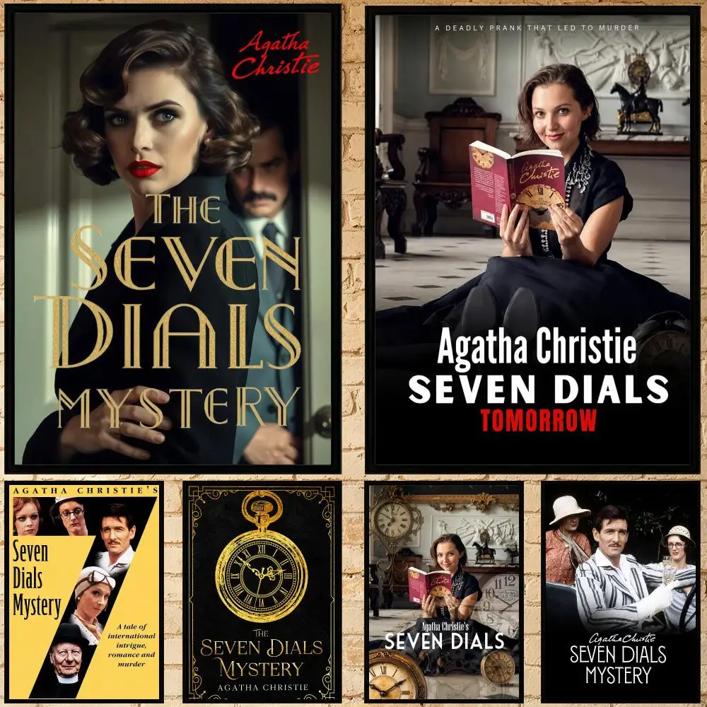 movie The Seven Dials Mystery Poster Poster HD Waterproof Self-adhesive Art Print Wall Decor for Bedroom Living Room Gift