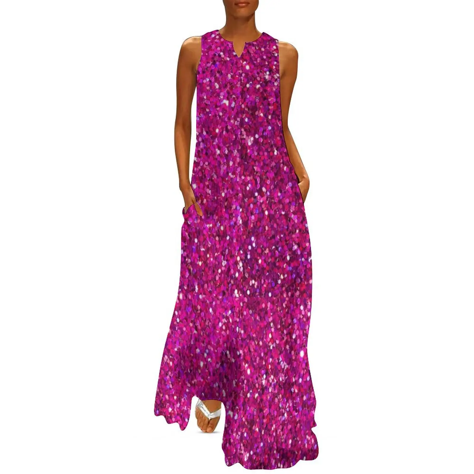 Glamorous Pink Party Long Dress loose summer dress birthday dresses for women dresses for women women's summer dresses 2025