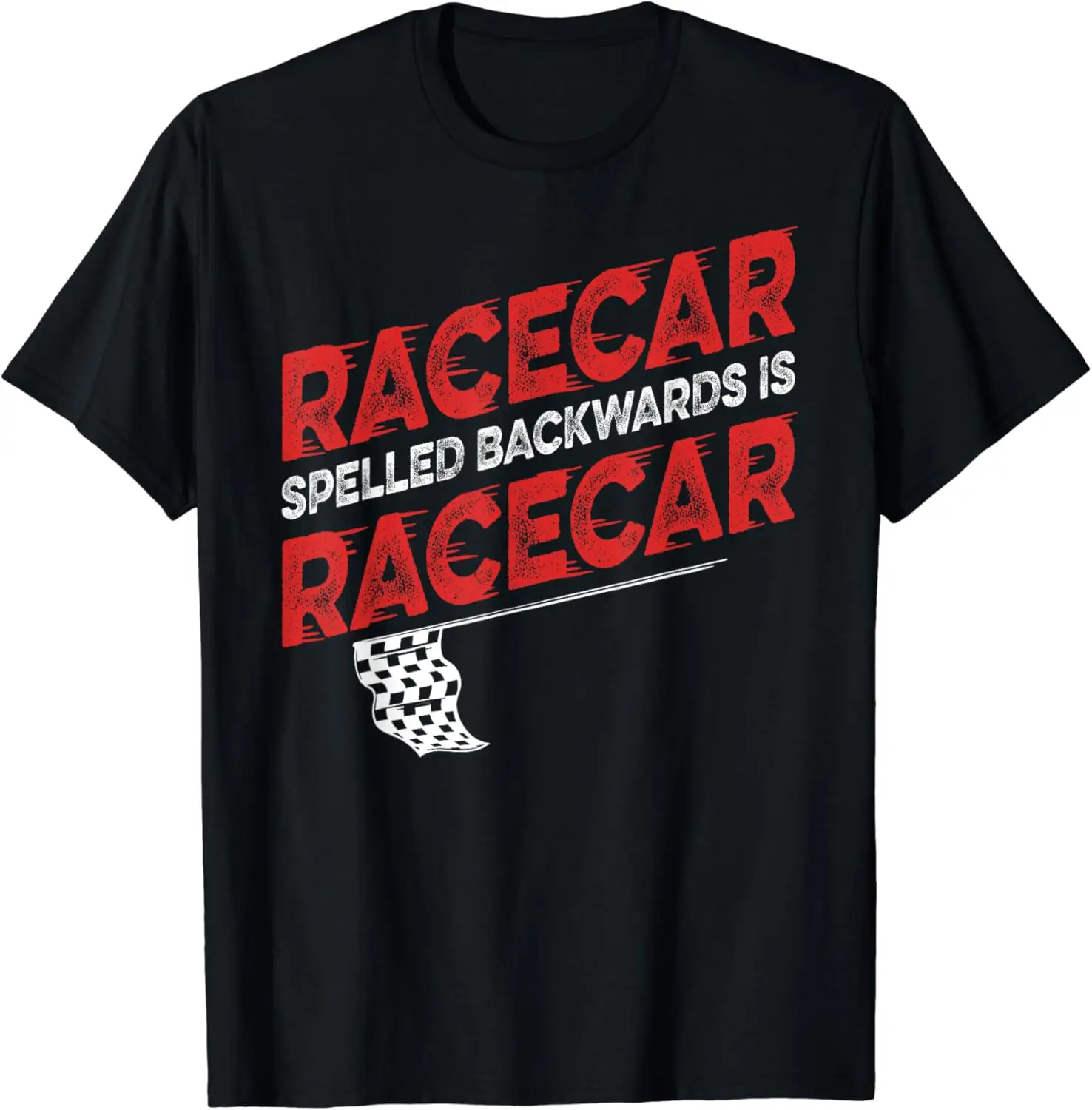 Race Car Lovers Car Racing Apparel Racecar Spelled Backwards T-Shirt 100% Cotton Streetwear High Quality