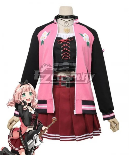 BanG Dream! Afterglow Speedy Skies Uehara Himari Skirt Suit Halloween Party Women Dress Outfit Set Cosplay Costume E001