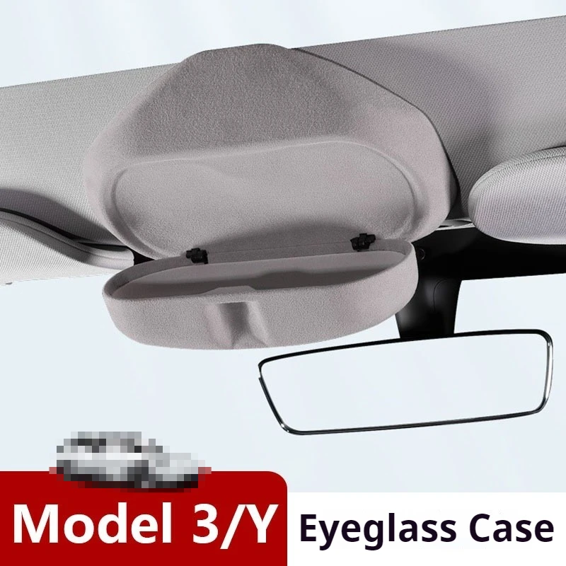 

For Tesla Model 3 Model Y Central Control Armrest Glasses Pocket Accessories For Model 3 Glasses Case Silicon Storage Casket