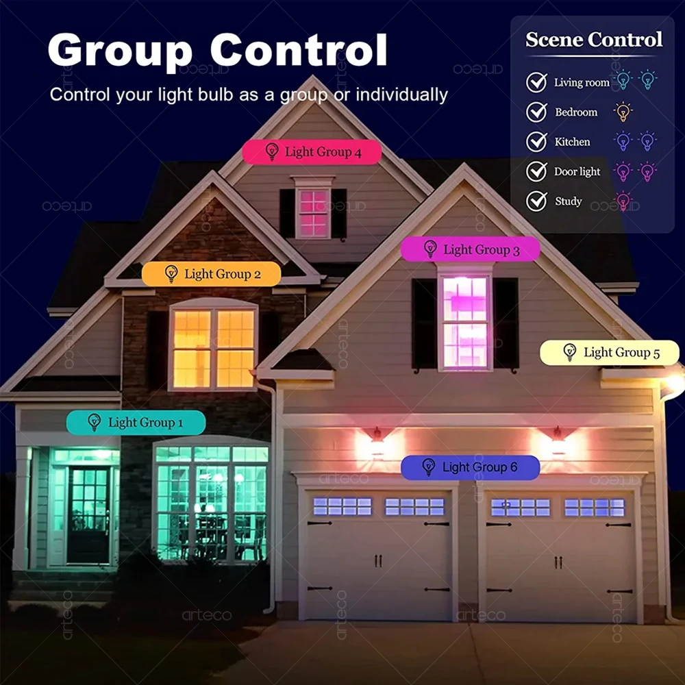 EWelink E14 Led Bulb WiFi Zigbee، مصباح شمعة قابل للتعتيم 3000-6500k RGB، يعمل مع Alexa Amazon Google Home Yandex Alice Smartthing