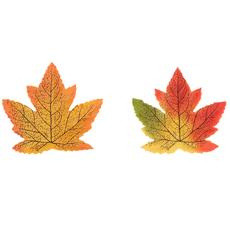 Artificial Maple Leaf Halloween Harvest Festival Props Simulated Maple Leaf Wedding DIY Home Decoration Artificial Plants