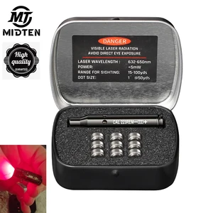 Tactical Riflescope Bore Laser, Black Brass Sighter, Midten, 223, 5.56mm, extra 9 batteries 8 Main Sales Mira Laser for Carabina - №7