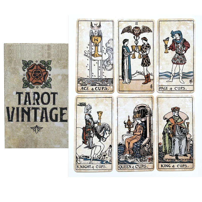 tarot Vintage wait  tarot cards with PDF guidebook  board game divination