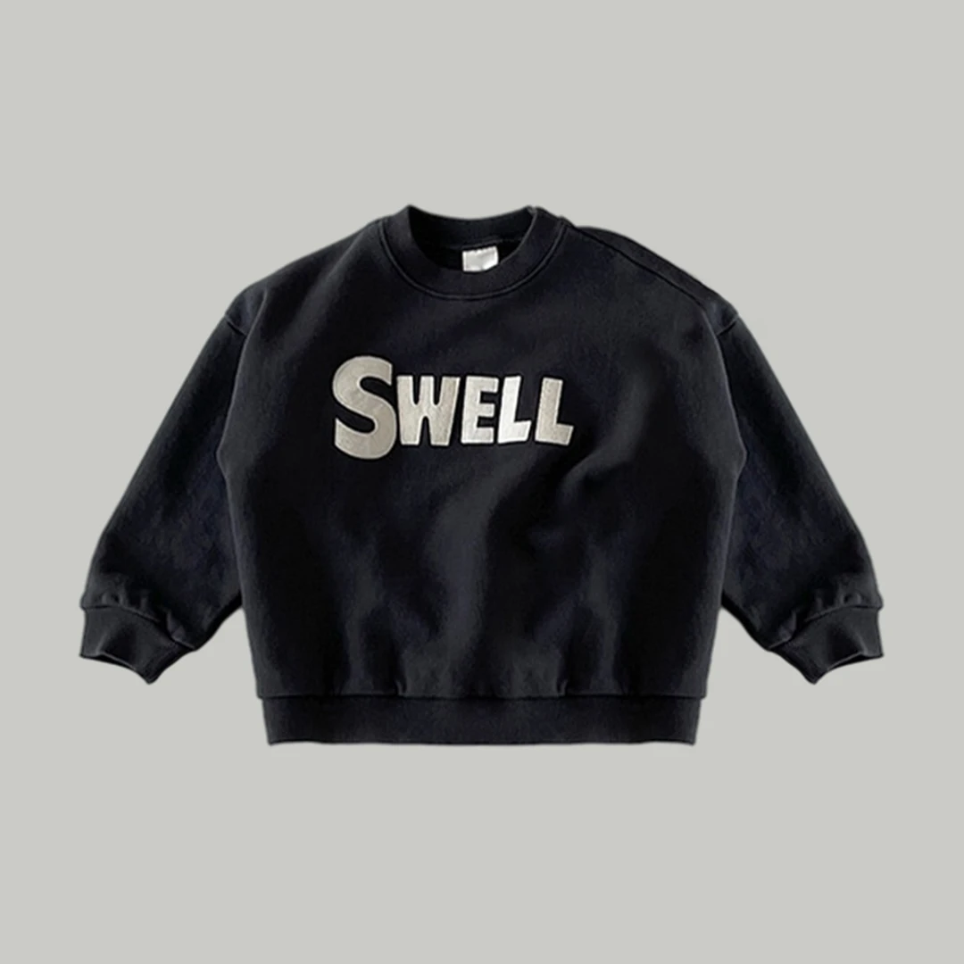 Spring Newborn Baby Sweater 2024 Top Long sleeved Cotton Sports Casual Boys Girls 0-4Y Clothing Letter Children Simplicity