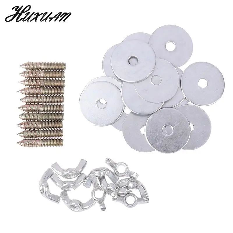 10 Sets Screws Cage Nuts Hamster Bird Screw Wing Breeding Box Fixing Parrot Bolts Pet Fastenersstand Kitspringboard Supplies