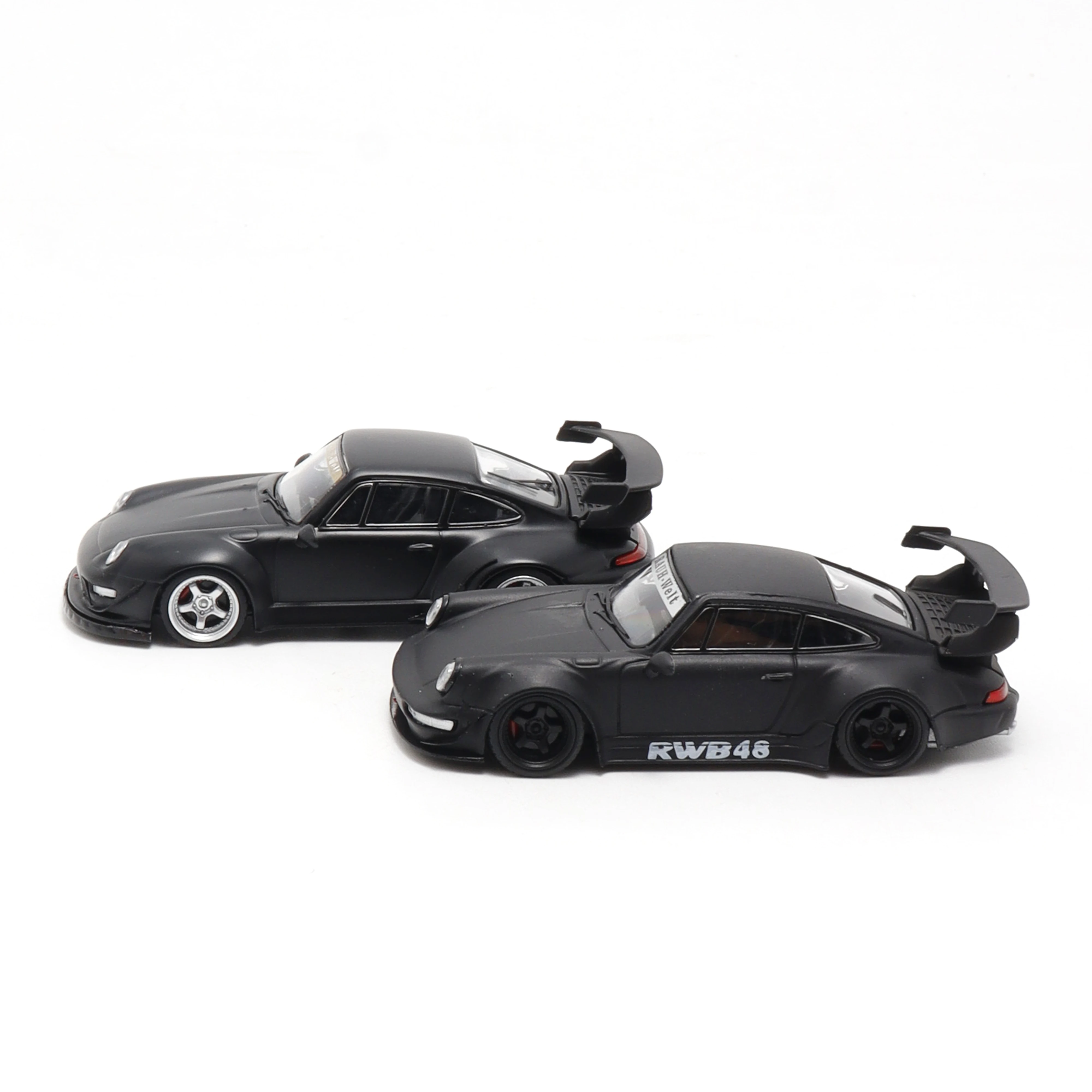 

DEcode 1/64 RWB 993/964 matte black alloy model car