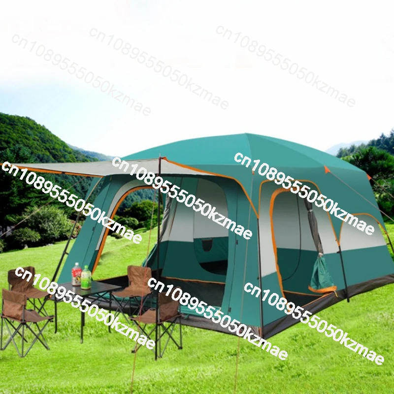 

В НАЛИЧИИ Уличная палатка с навесом, две комнаты и одна зала, 5-8 человек, 8-12 человек, защита от солнца и дождя, большая палатка для кемпинга