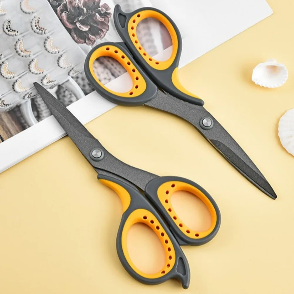 Durable Anti Stick Home Scissor Stainless Steel Anti Rust Office Scissors PTFE Coated Large Tailor's Scissors Handmade Tools