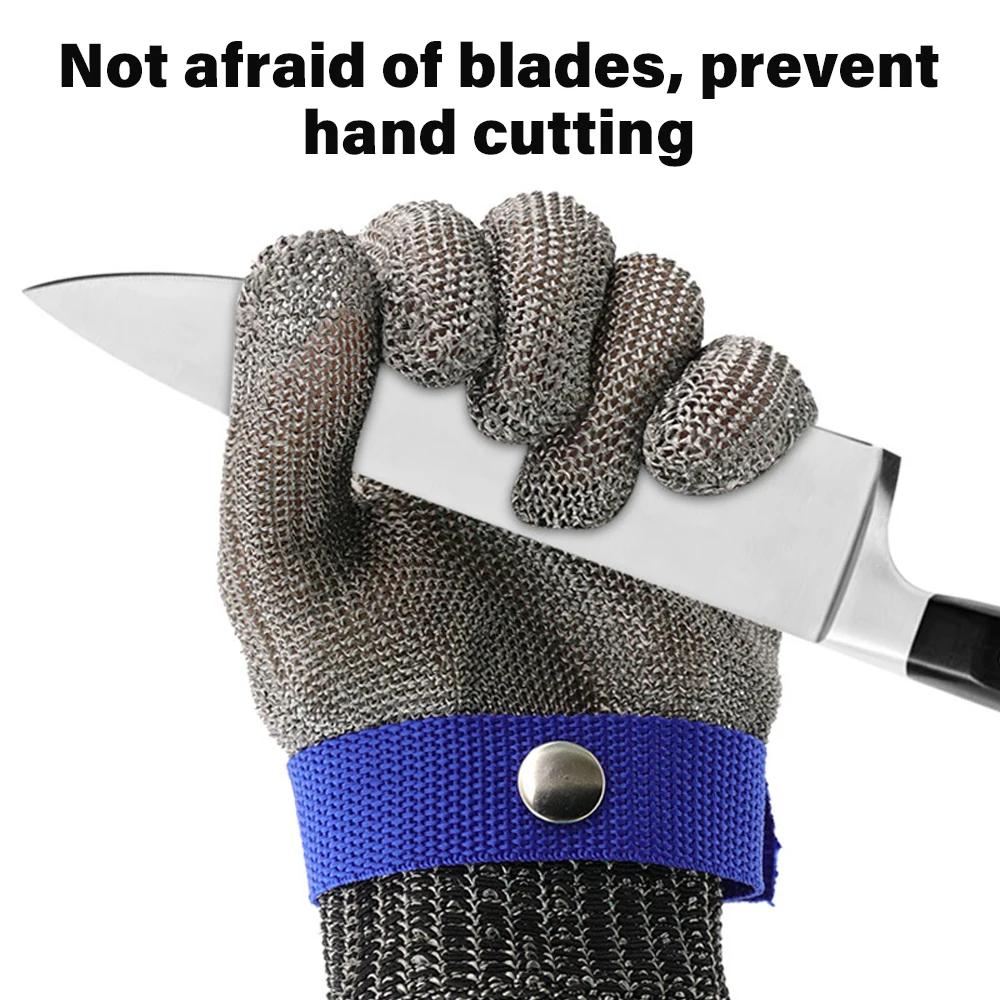 

Anti-cut Gloves Safety Cut Proof Stab Resistant Wire Metal Mesh Butcher Stainless Steel Protect Meat Cut-Resistant Gloves