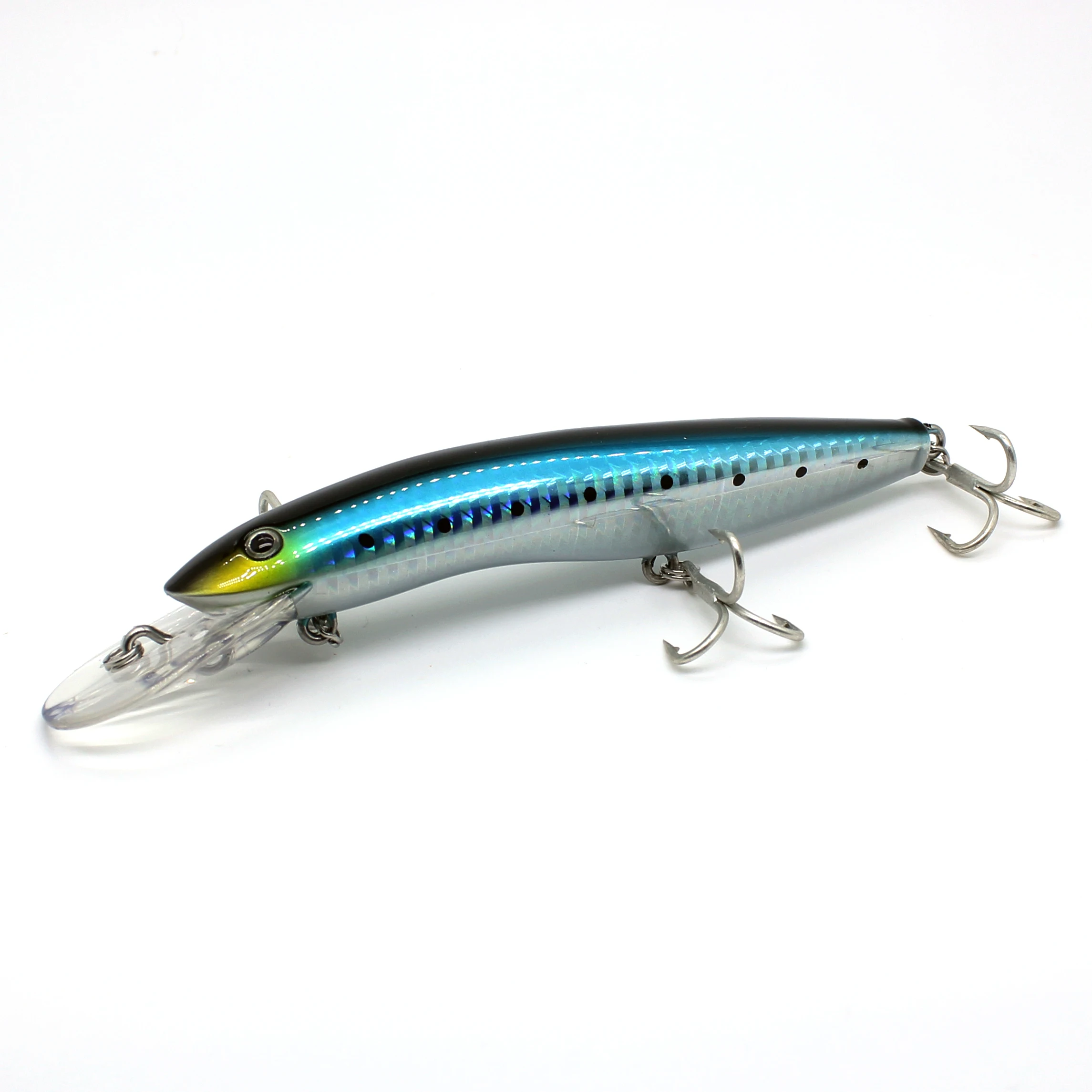 AOCLU Schwimm Minnow 125mm 26g Harten Köder Jerkbait Rassel 1PC Draht Für Tiefe Meer Boot Felsen Locken 4X Höhen Haken Japan Qualität – Detail 9